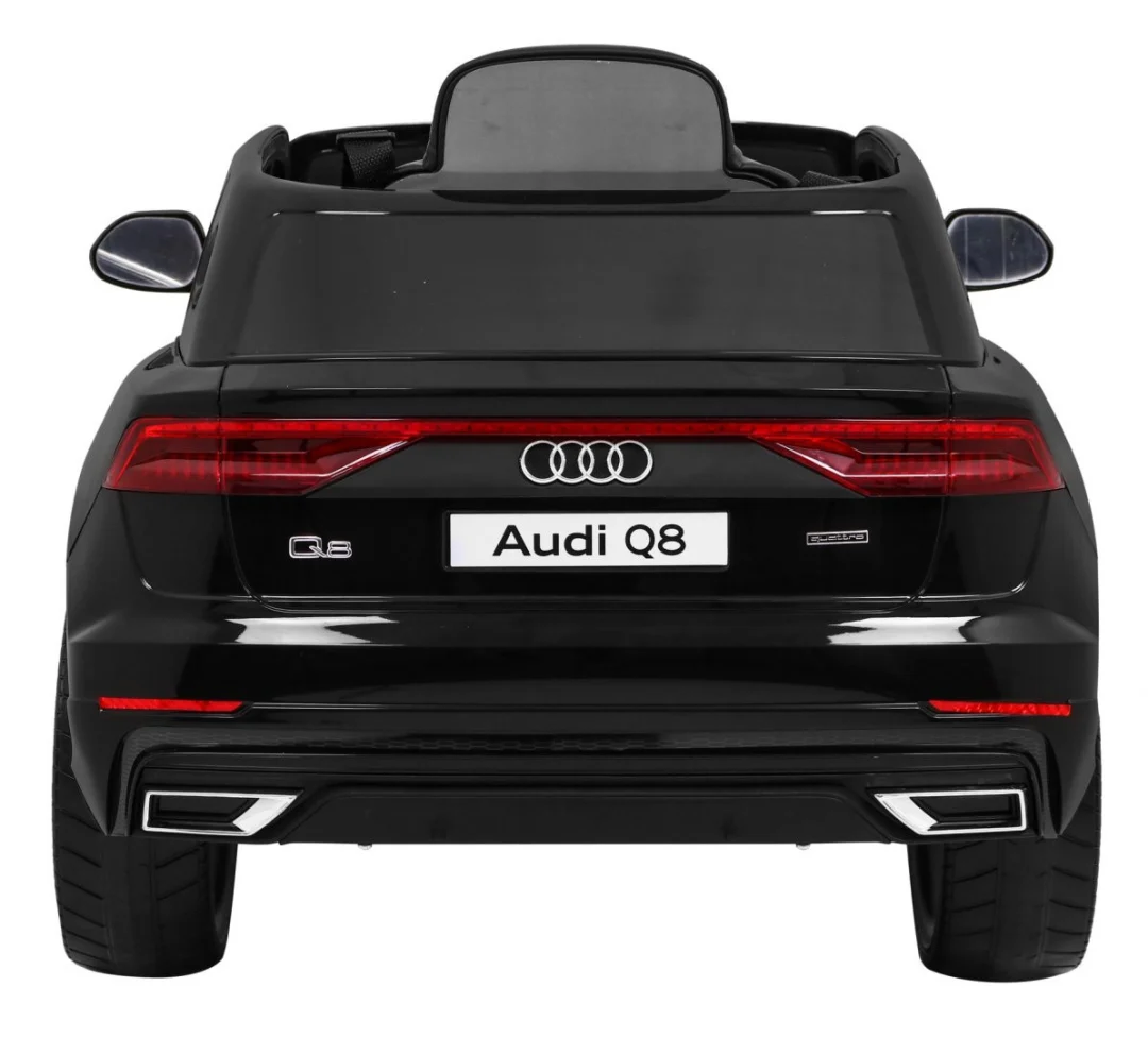 Audi Q8 Lift baterija za djecu crna + daljinski upravljač + EVA + spori start + MP3 USB + LED_6