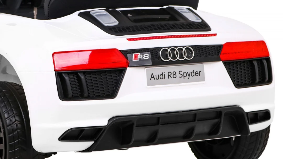 Audi R8 Dječji autosjedalica na baterije bijela + daljinski upravljač + EVA + spori start + MP3 LED_11