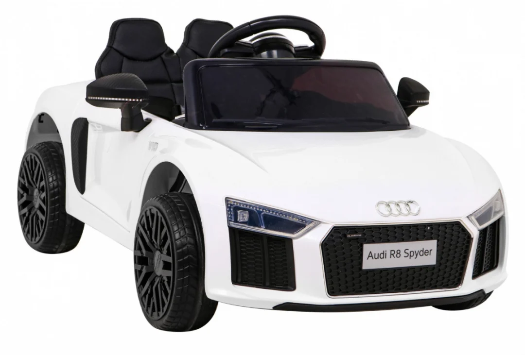 Audi R8 Dječji autosjedalica na baterije bijela + daljinski upravljač + EVA + spori start + MP3 LED_8