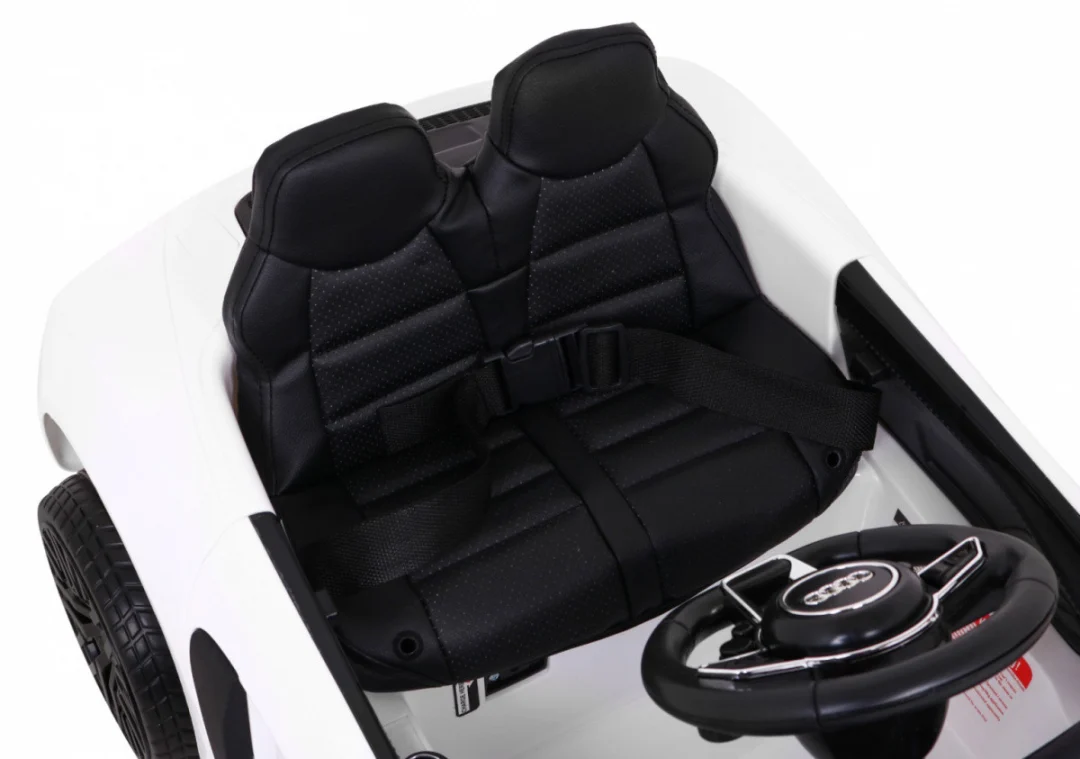 Audi R8 Dječji autosjedalica na baterije bijela + daljinski upravljač + EVA + spori start + MP3 LED_9