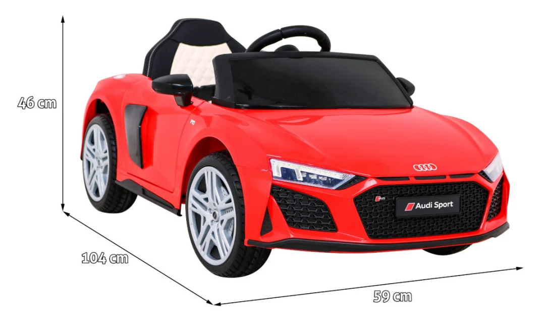 Audi R8 LIFT automobil na baterije, crvena boja auto na akumulator_2