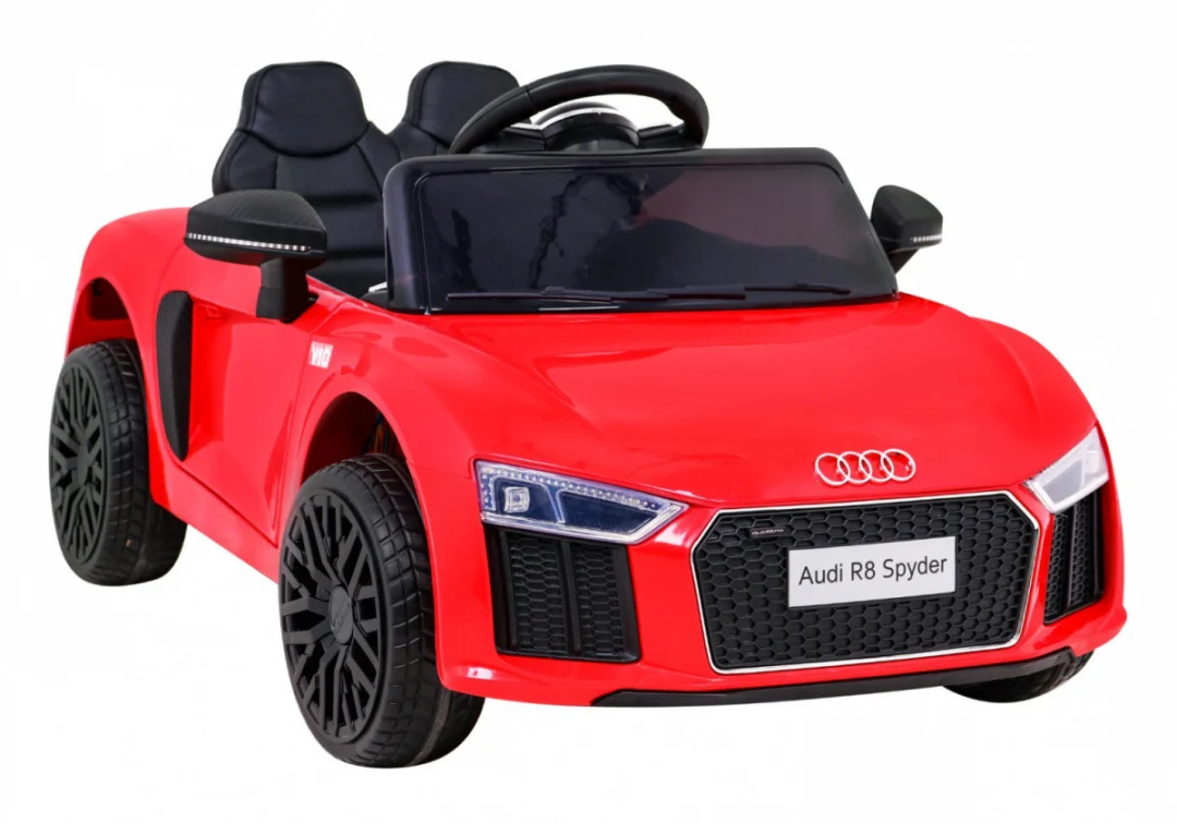 Audi R8 Punjiva dječja sjedalica crvena + daljinski upravljač + EVA + spori start + MP3 LED_10