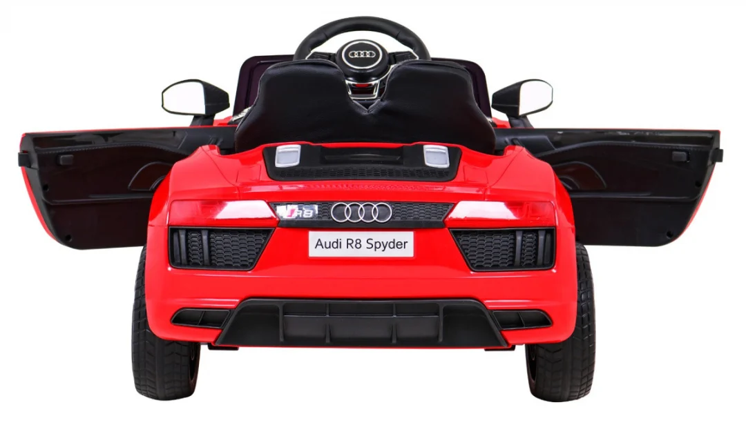 Audi R8 Punjiva dječja sjedalica crvena + daljinski upravljač + EVA + spori start + MP3 LED_6