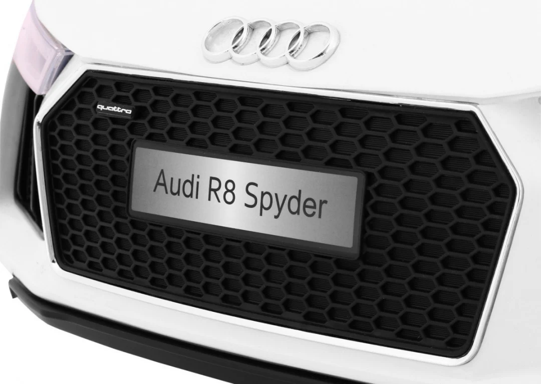 Audi R8 Spyder na baterije bijeli + daljinski upravljač, bijela_4