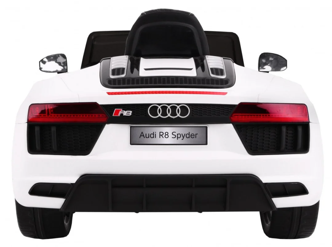 Audi R8 Spyder na baterije bijeli + daljinski upravljač, bijela_5
