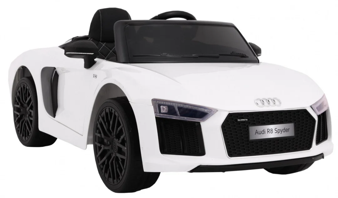 Audi R8 Spyder na baterije bijeli + daljinski upravljač, bijela_6