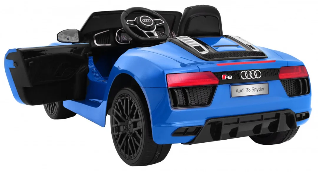 Audi R8 Spyder na baterije, plava boja + daljinski upravljač_2