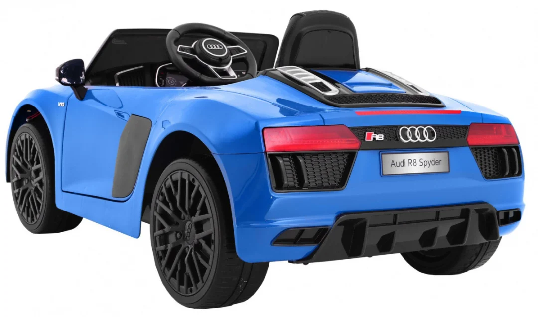 Audi R8 Spyder na baterije, plava boja + daljinski upravljač_7