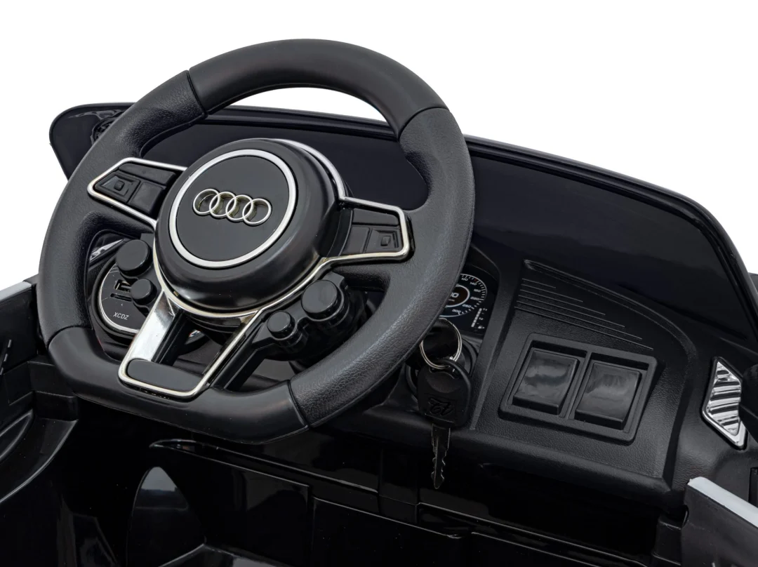 Audi R8 policijski automobil na akumulator za djecu + daljinski upravljač + EVA + spori start, crna_22