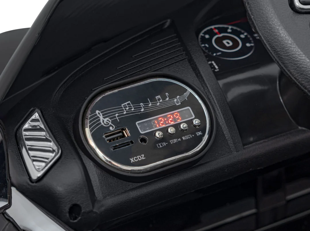 Audi R8 policijski automobil na akumulator za djecu + daljinski upravljač + EVA + spori start, crna_24