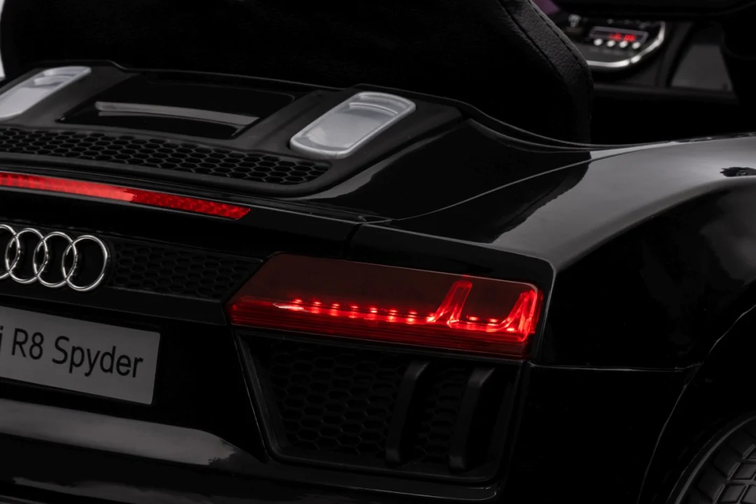 Audi R8 policijski automobil na akumulator za djecu + daljinski upravljač + EVA + spori start, crna_50