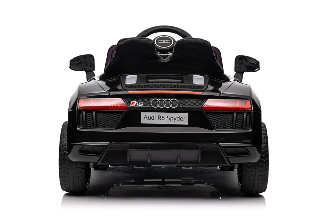 Audi R8 policijski automobil na akumulator za djecu + daljinski upravljač + EVA + spori start, crna_67