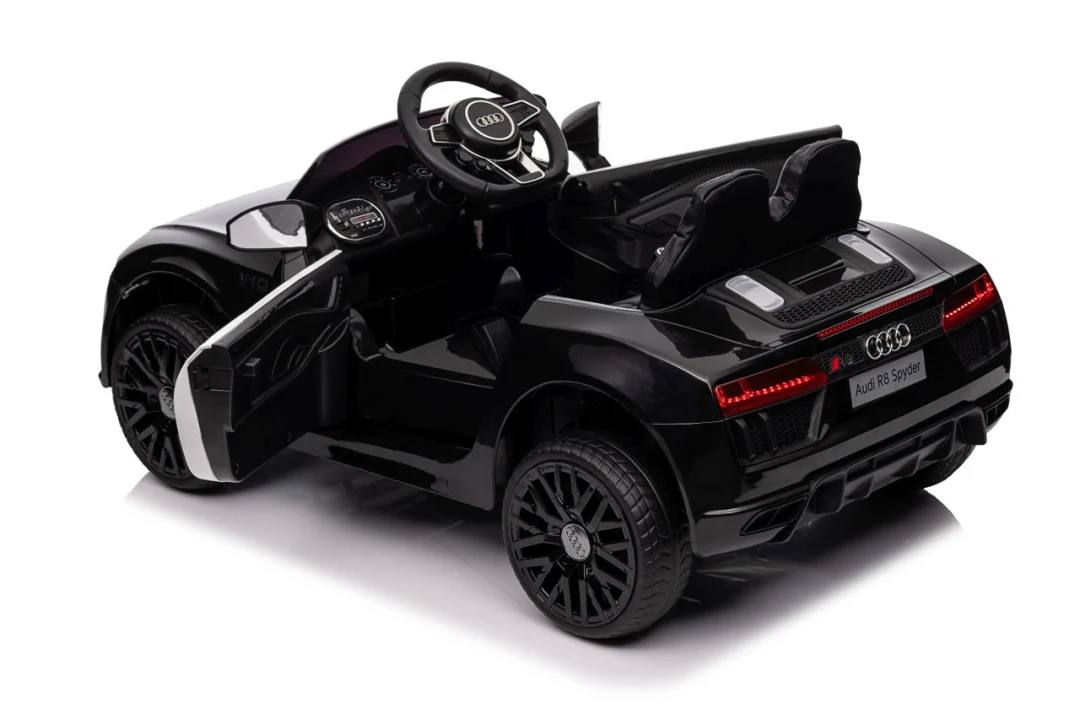 Audi R8 policijski automobil na akumulator za djecu + daljinski upravljač + EVA + spori start, crna_81