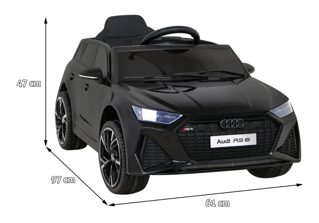 Audi RS 6 električni auto na akumulator, crni_2