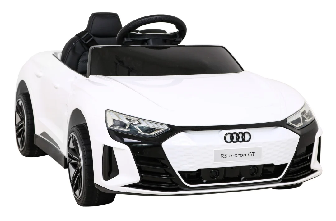 Audi RS E-Tron GT na baterije bijeli + daljinski upravljač + 4x4 pogon + MP3 radio + LED, bijela_10
