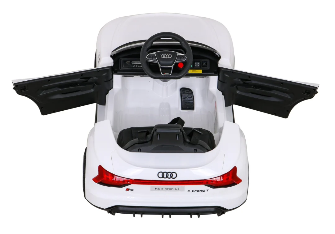 Audi RS E-Tron GT na baterije bijeli + daljinski upravljač + 4x4 pogon + MP3 radio + LED, bijela_6
