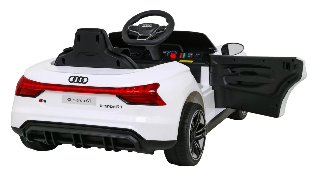 Audi RS E-Tron GT na baterije bijeli + daljinski upravljač + 4x4 pogon + MP3 radio + LED, bijela_8