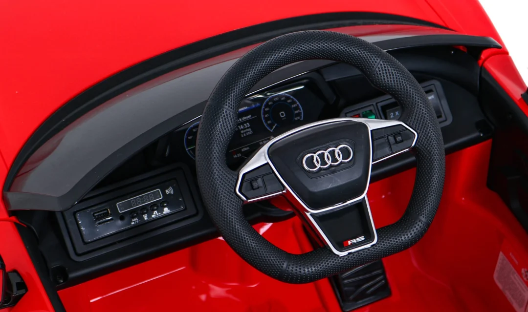 Audi RS E-Tron GT na baterije crveni + daljinski upravljač + 4x4 pogon + MP3 radio + LED, crvena_7