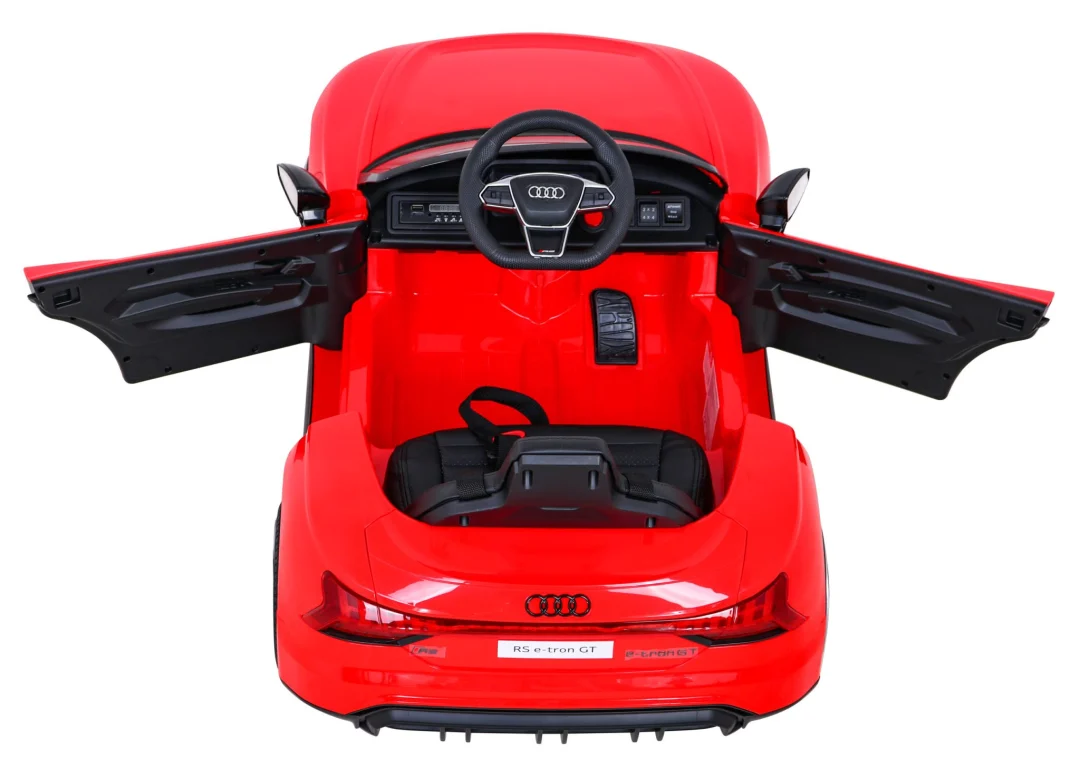 Audi RS E-Tron GT na baterije crveni + daljinski upravljač + 4x4 pogon + MP3 radio + LED, crvena_8