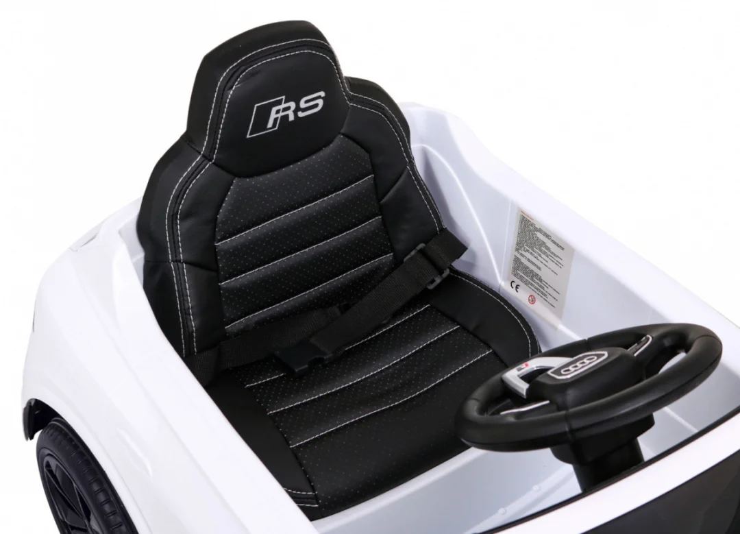 Audi RS Q8 Automobil na baterije bijeli + Daljinski upravljač + Sporo paljenje + EVA + LED, bijela_11