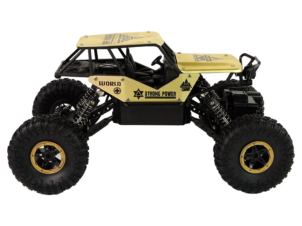 Auto RC visoki kotači 1:18 plastika crno-zlatni_5