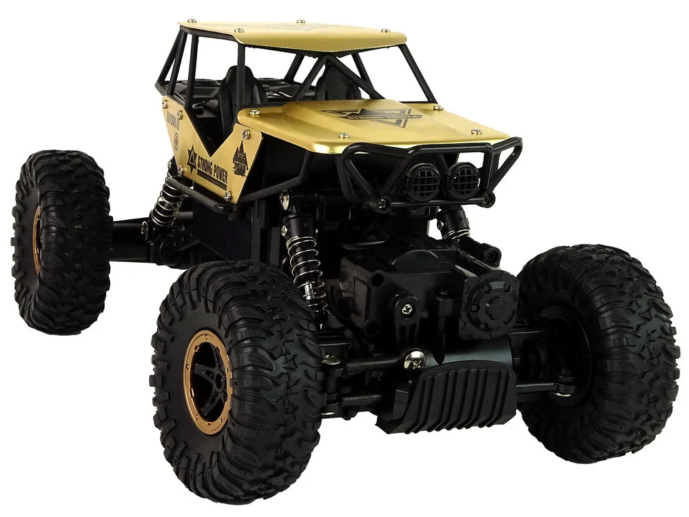 Auto RC visoki kotači 1:18 plastika crno-zlatni_6