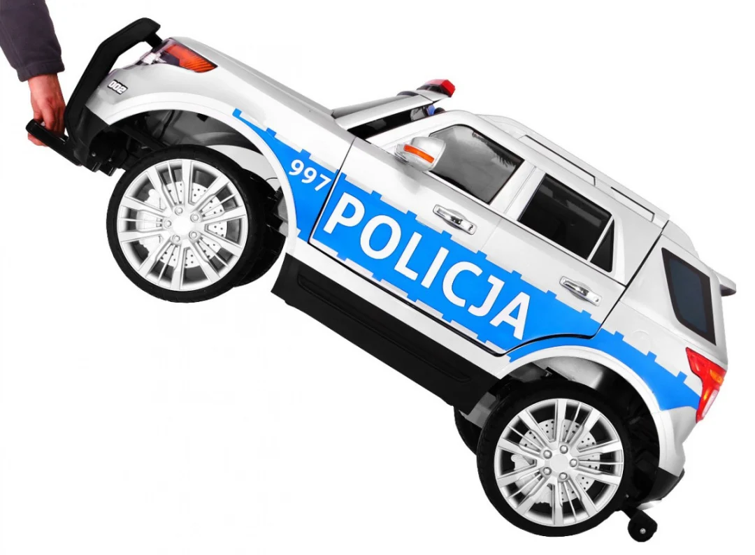 Auto SUV policijski na baterije za djecu + sirene + svjetla + megafon + daljinski upravljač_10