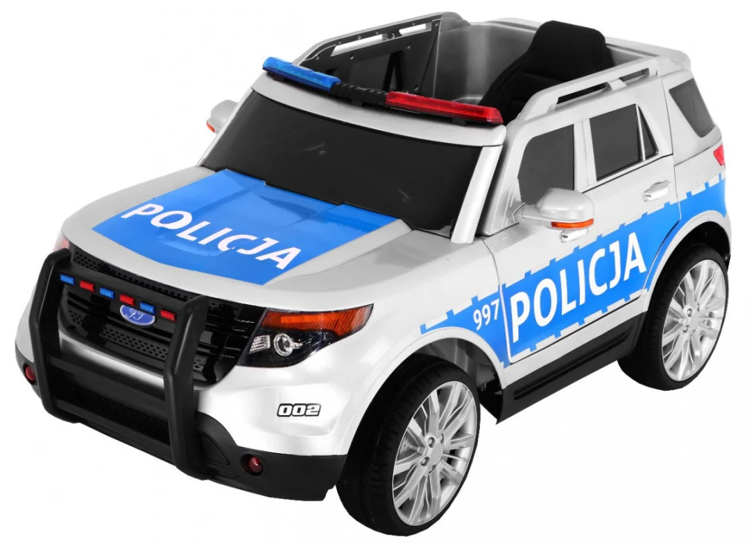 Auto SUV policijski na baterije za djecu + sirene + svjetla + megafon + daljinski upravljač_9