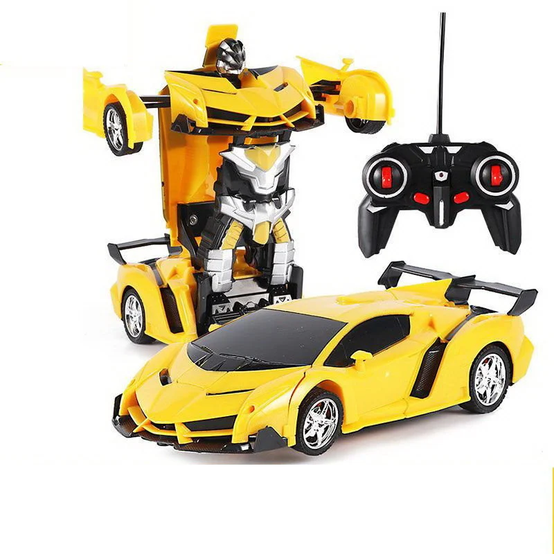 Auto robot transformator 2u1 s RC, žuti_1