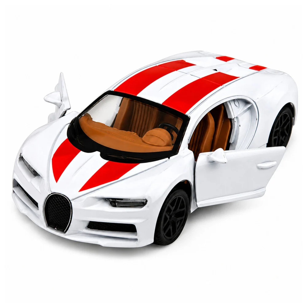 Automobil Metal Sportski Automobil Svjetla Zvuci Povlačenje Vožnja Bijela 1:32_3