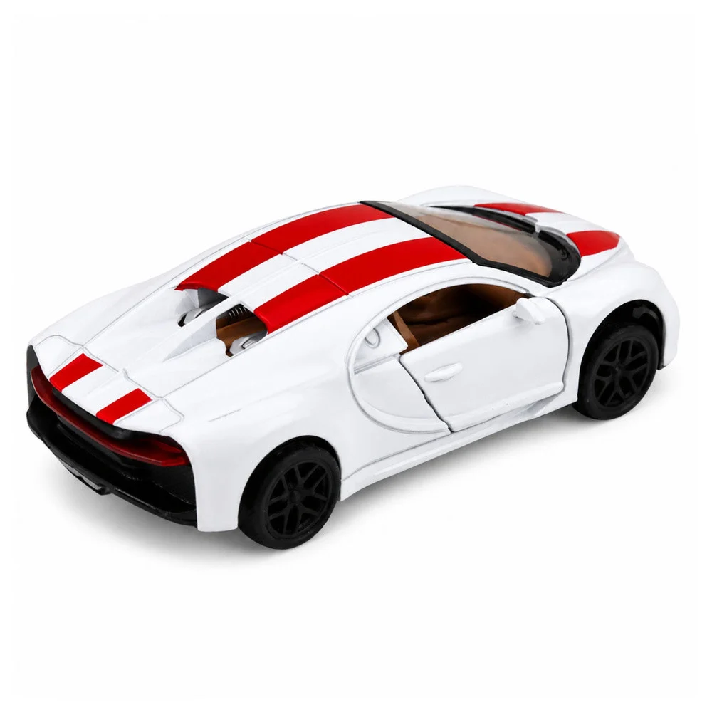 Automobil Metal Sportski Automobil Svjetla Zvuci Povlačenje Vožnja Bijela 1:32_5