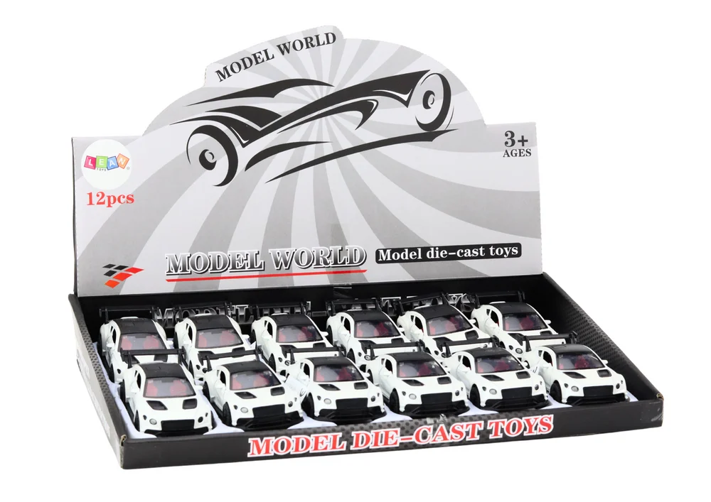Automobil Sportski automobil 1:32 Frikcijski pogon Biserno bijela_4