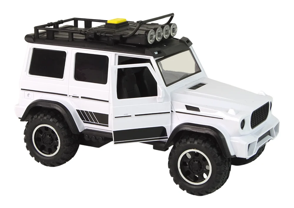 Automobil Terenski automobil Bijela zvučna svjetla Vozilo 1:14_3