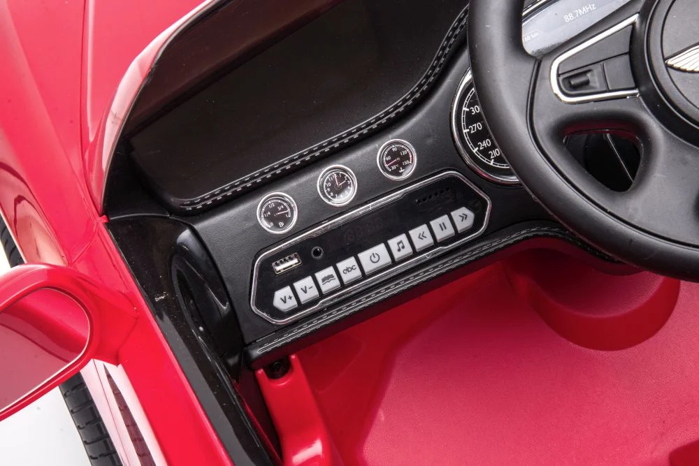 Automobil na baterije Bentley Mulsanne crveno obojen auto na akumulator_7