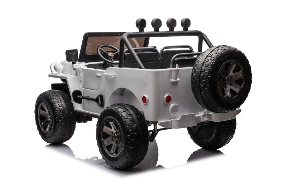 Automobil na baterije JH-102 Bijeli 4x4 auto na akumulator_3