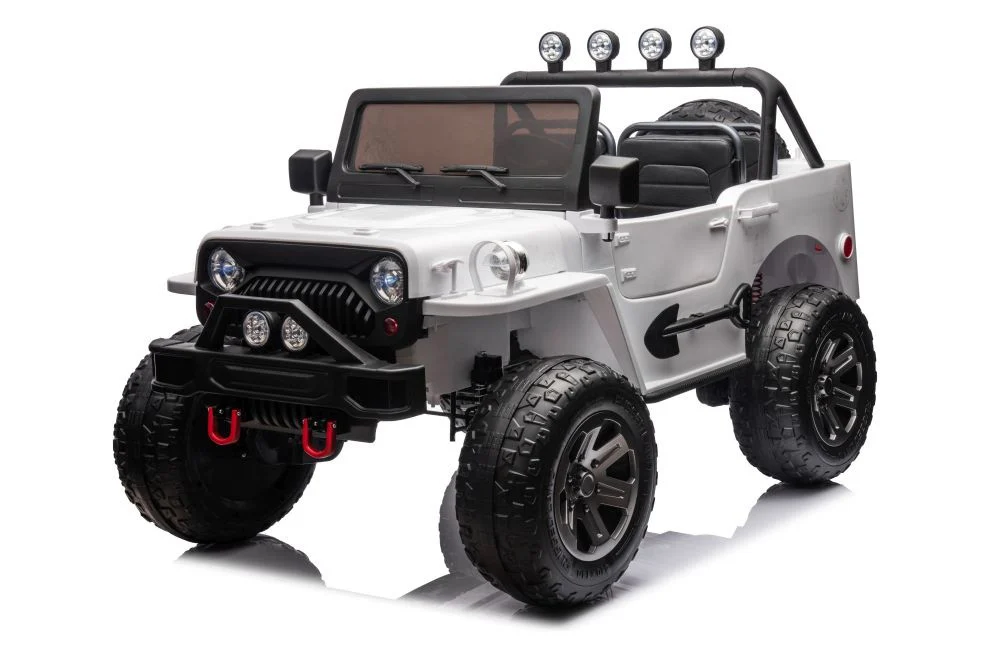 Automobil na baterije JH-102 Bijeli 4x4 auto na akumulator_5