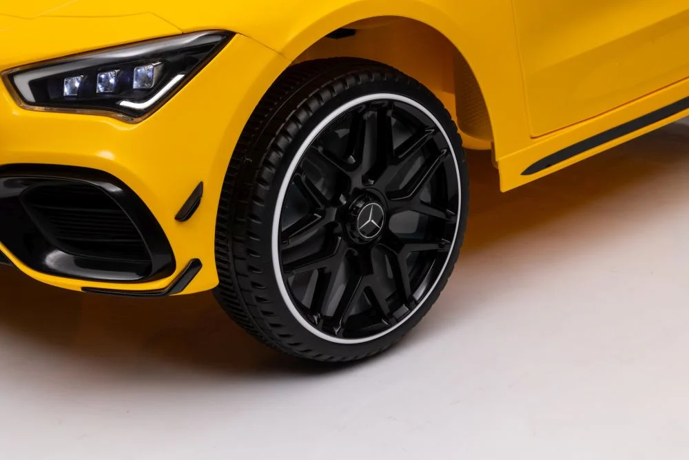 Automobil na baterije Mercedes CLA 45s AMG žuti 4x4 auto na akumulator_13