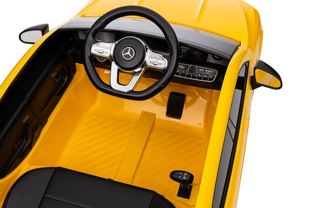 Automobil na baterije Mercedes CLA 45s AMG žuti 4x4 auto na akumulator_15