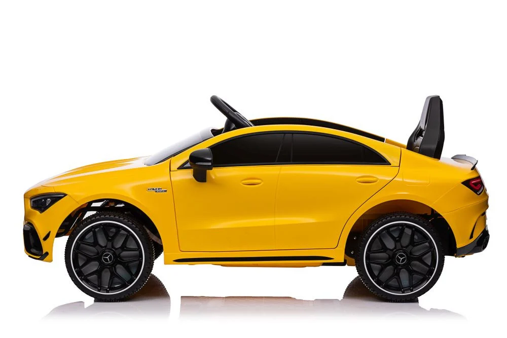 Automobil na baterije Mercedes CLA 45s AMG žuti 4x4 auto na akumulator_3