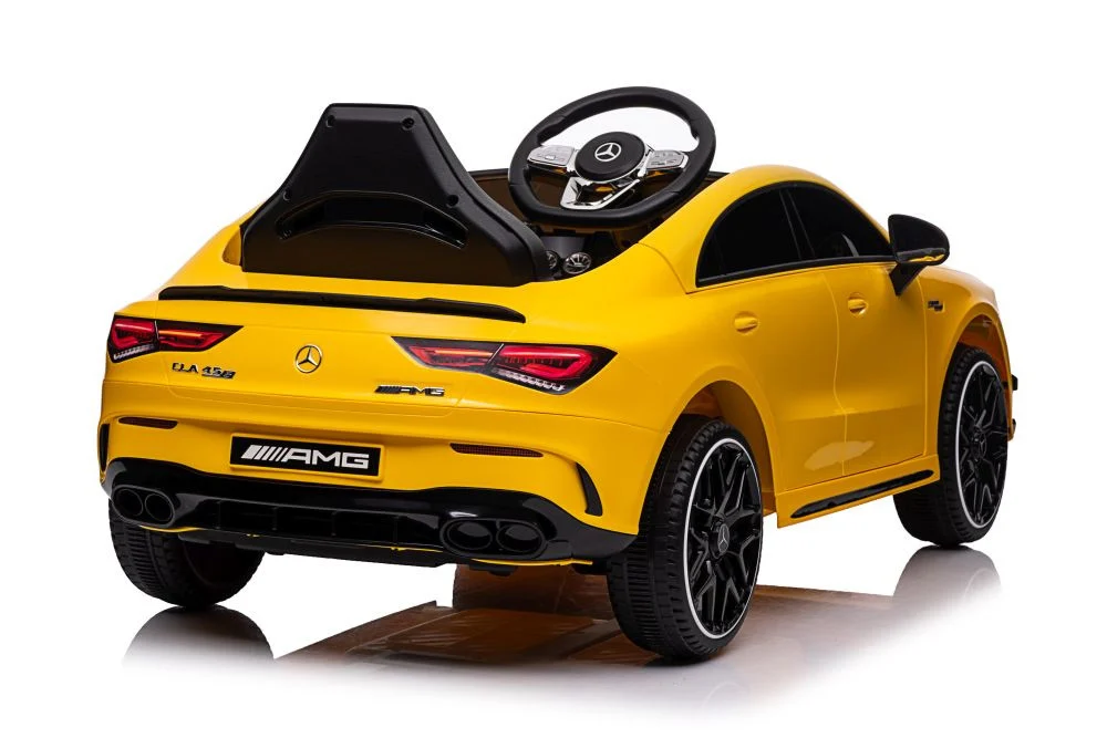 Automobil na baterije Mercedes CLA 45s AMG žuti 4x4 auto na akumulator_5