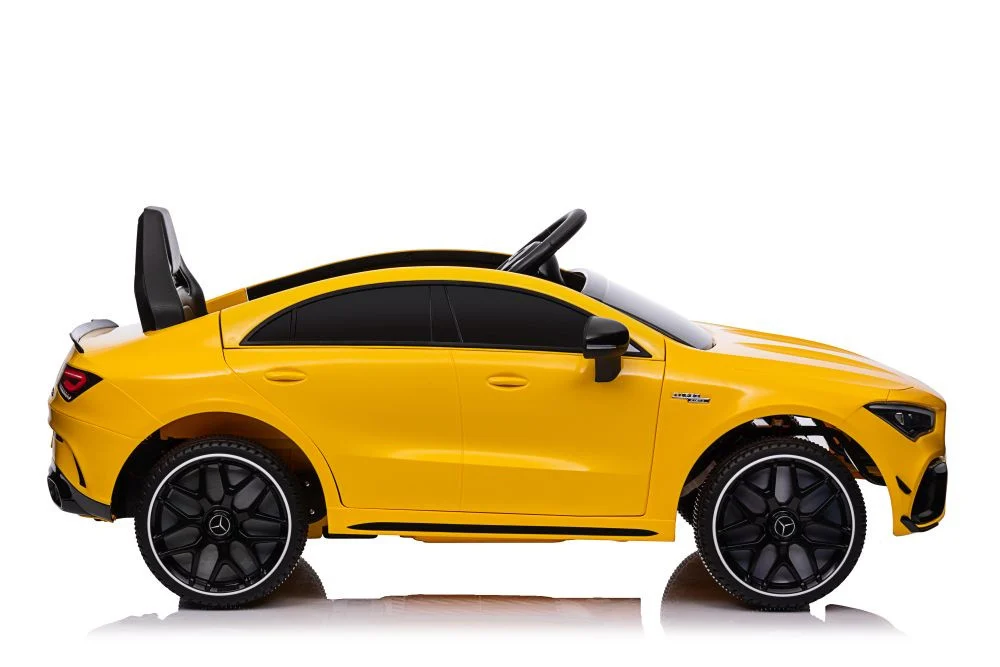 Automobil na baterije Mercedes CLA 45s AMG žuti 4x4 auto na akumulator_6