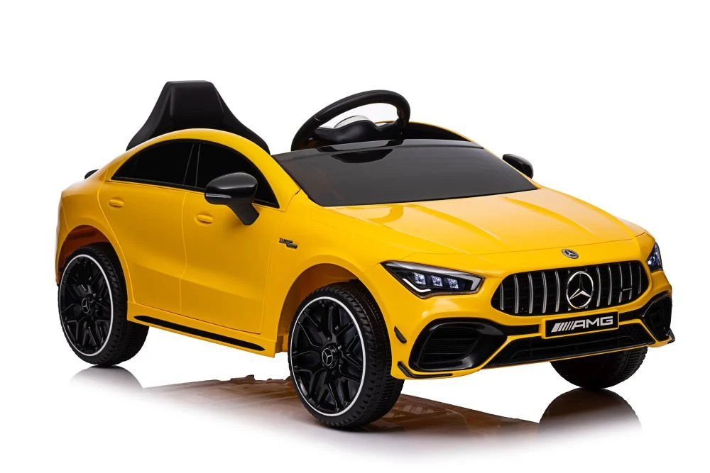 Automobil na baterije Mercedes CLA 45s AMG žuti 4x4 auto na akumulator_7