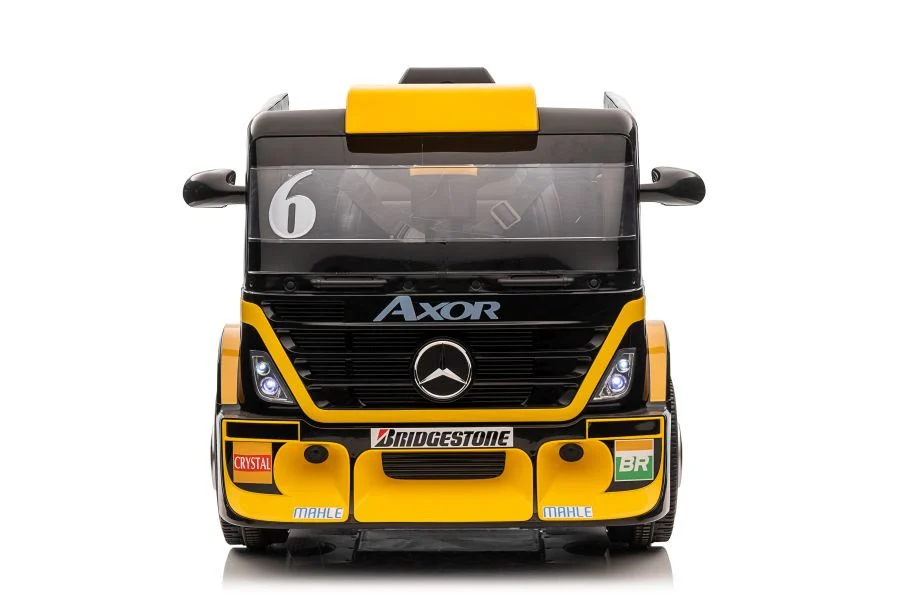 Automobil na baterije Mercedes XMX622B Poluprikolica Žuti LCD auto na akumulator_2