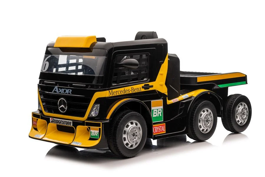 Automobil na baterije Mercedes XMX622B Poluprikolica Žuti LCD auto na akumulator_3