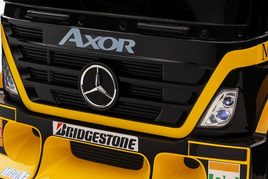 Automobil na baterije Mercedes XMX622B Poluprikolica Žuti LCD auto na akumulator_7