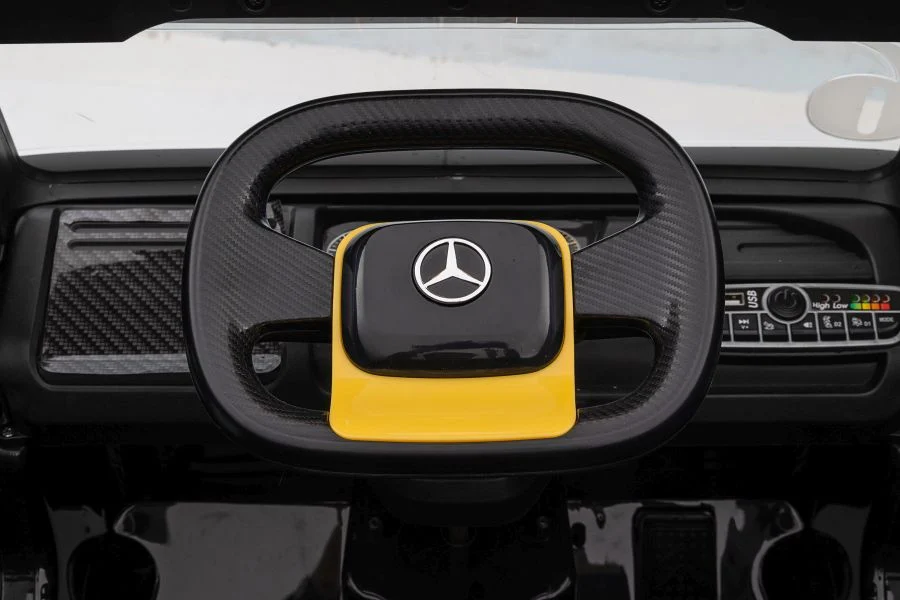 Automobil na baterije Mercedes XMX622B Poluprikolica Žuti LCD auto na akumulator_9