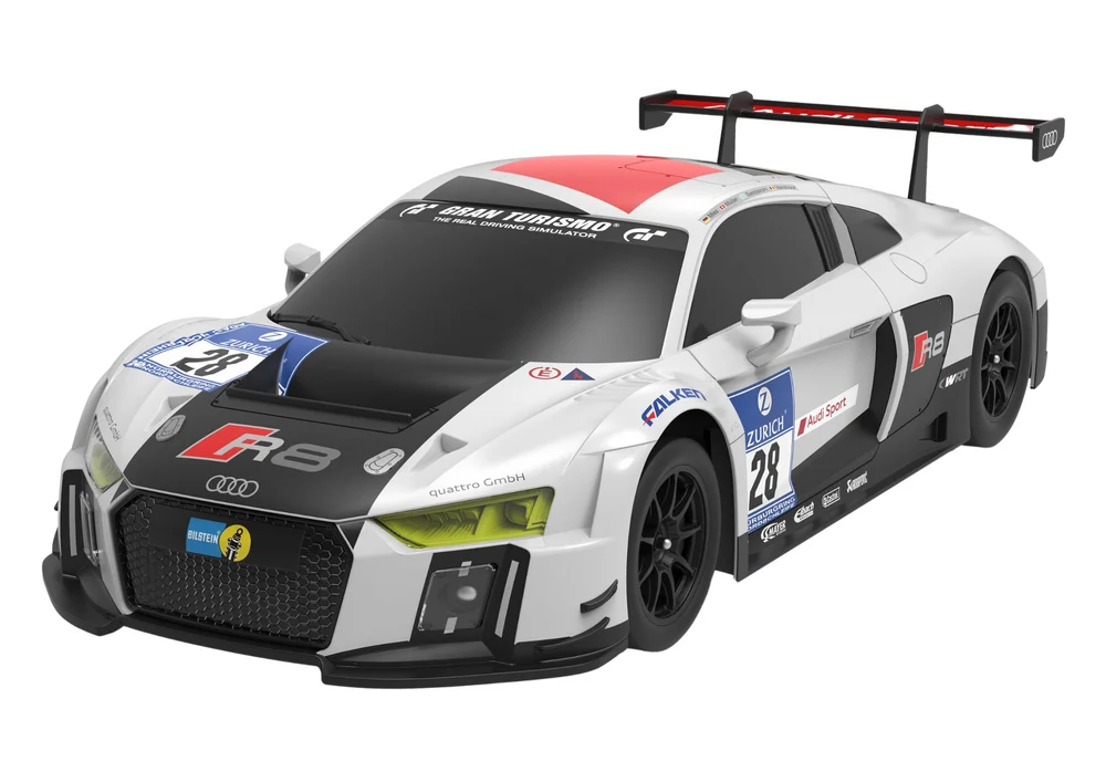 Automobil na daljinsko upravljanje 1:24 AUDI R8 LMS bijelo-crni_2