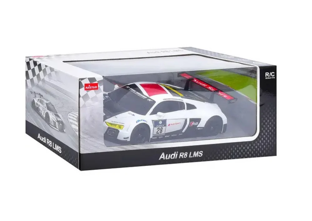 Automobil na daljinsko upravljanje 1:24 AUDI R8 LMS bijelo-crni_3