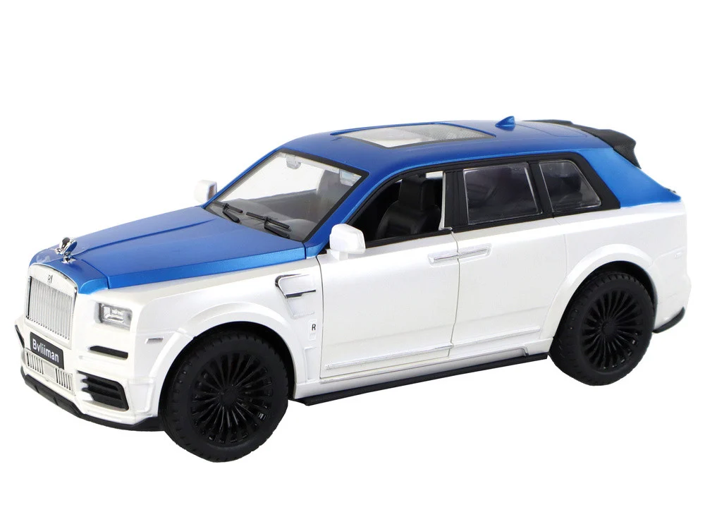 Automobil na daljinsko upravljanje bijelo-plavi 1:20_2