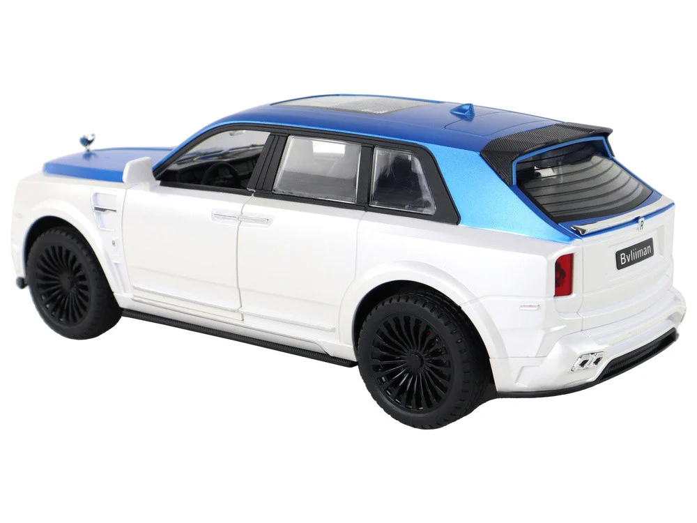 Automobil na daljinsko upravljanje bijelo-plavi 1:20_3